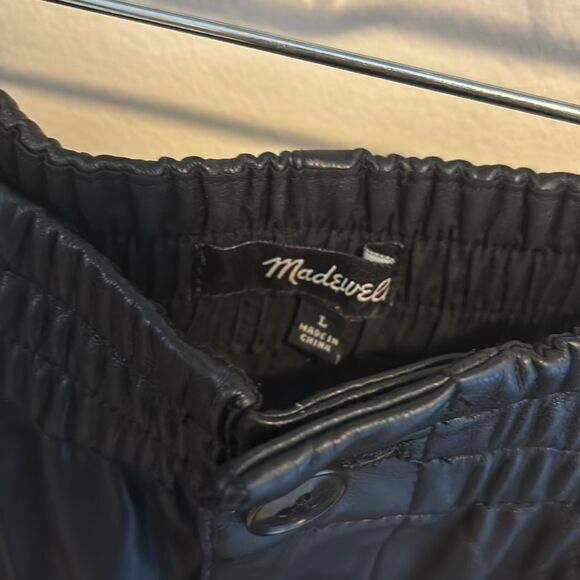 Madewell faux leather pants size 12 - Picture 3 of 6